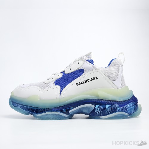 Balenciaga Faded Triple S Clear Sole Blue White